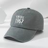 Washed Baseball Cap Men Women Vintage Cotton Curved Brim Sun Protection Hat