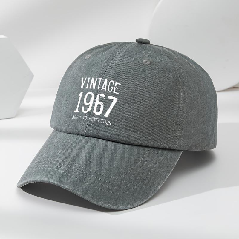 Washed Baseball Cap Men Women Vintage Cotton Curved Brim Sun Protection Hat