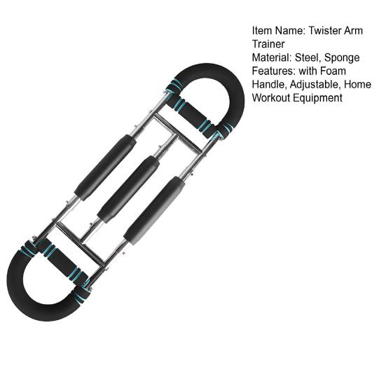 Twister Armtrener Justerbar Motstand Menn Brysttreningsutstyr Overkropp Underarm Styrker Bærbar Power Twister Stang Treningsutstyr