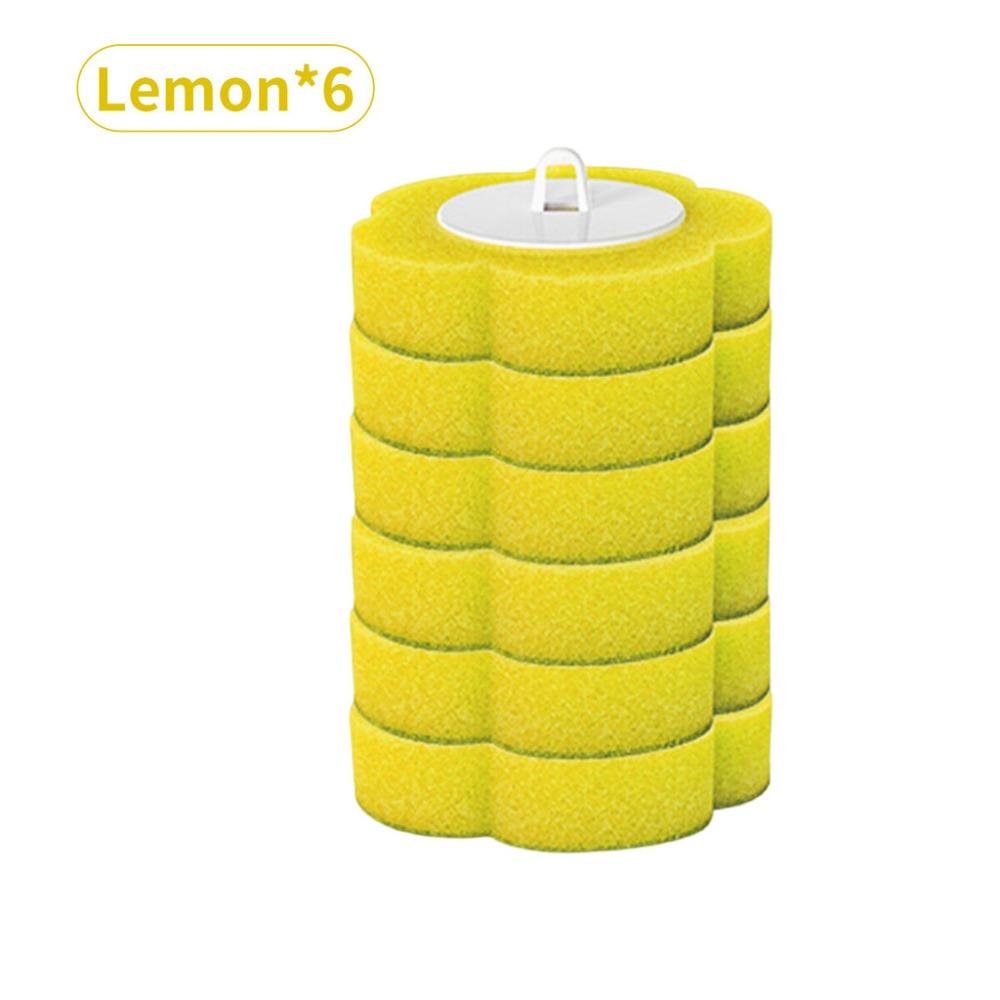 6Pcs Wall-mounted Disposable Toilet Brush Home Bathroom Cleaning Accessories