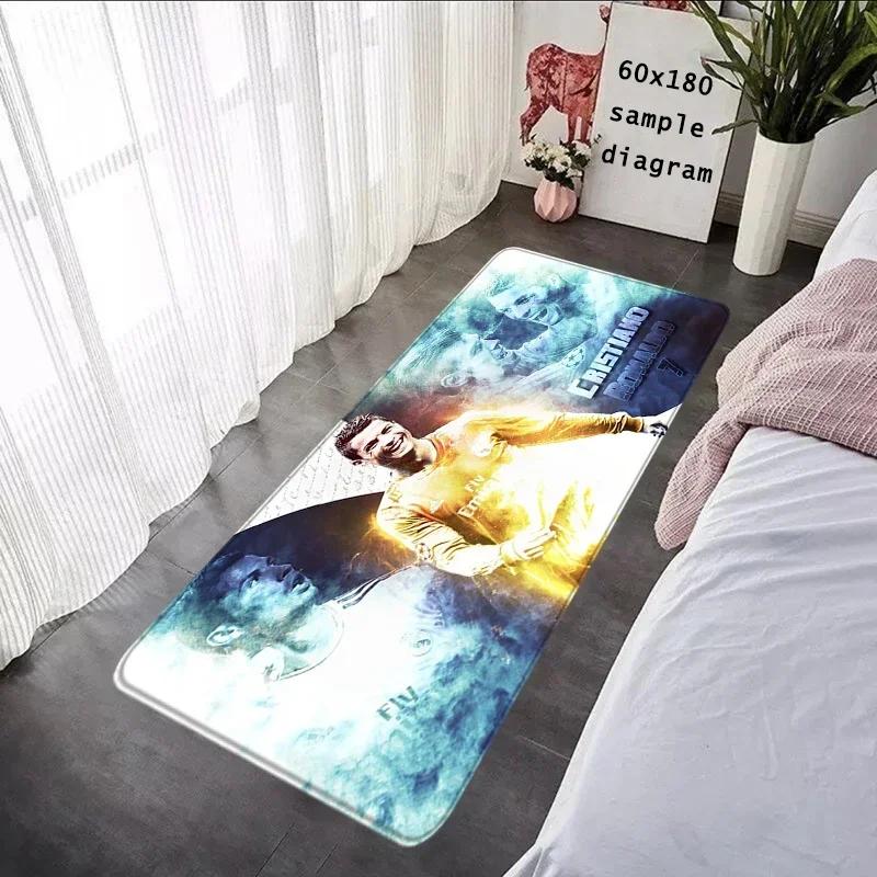 Foot Carpets CR7 Living Room Rug Cristiano Ronaldo Entrance Doormat Bathroom Rug Floor Mat Carpet Anti Slip Home Kitchen Hallway