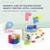 YJ DIY Plastic Magnetic Building Blocks Educational Toys For Children Transparent & Macaron Colors 7PCS Children Toy Gift