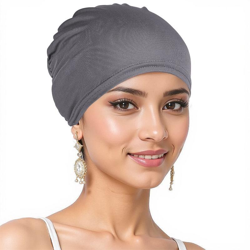 Fashion New Muslim Headscarf Hat for Women's Base Hat Underscarf Hijab Bonnet Soft Stretch HIjabs Tube Cap Turbante Mujer Hat