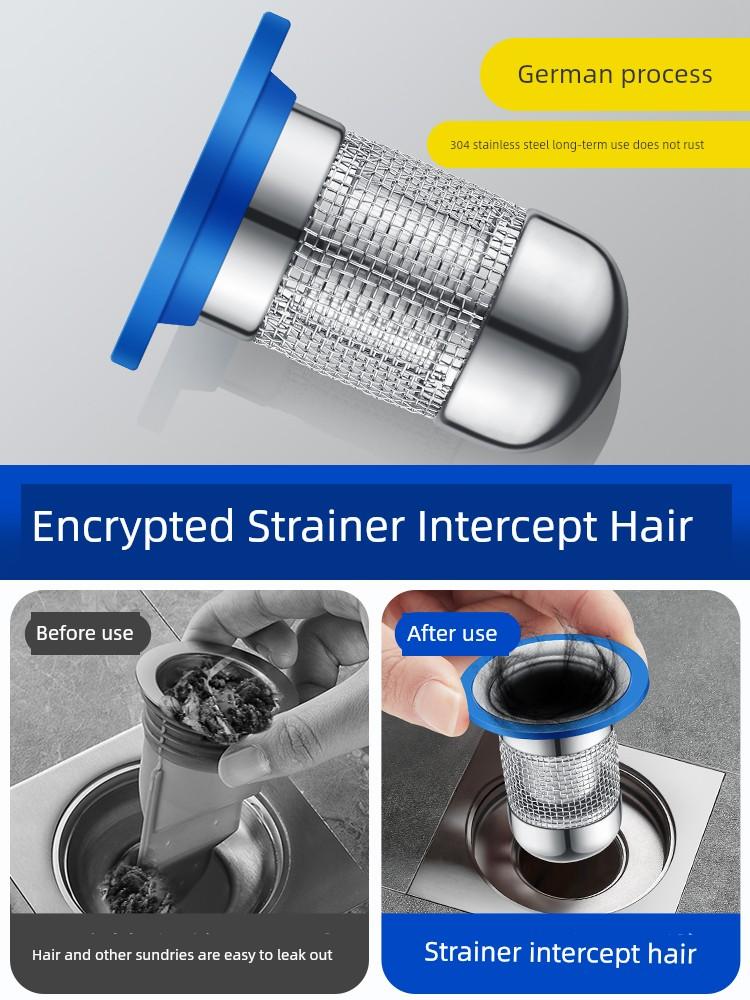 Floor Drain Deodorant Device Bathroom Universal Sewer Deodorant Artifact Anti-Hair Filter Screen Anti-Flying Insects Inner Core