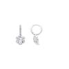 Earrings - LUXENTER - Musban - Brilliant Cubic Zirconia - Rhodium-plated - Silver-toned 19.5 Mm