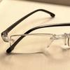 pcs Vintage Style Reading Glasses Rectangular Rimless Frame Anti Blue Light Glass for Farsightedness