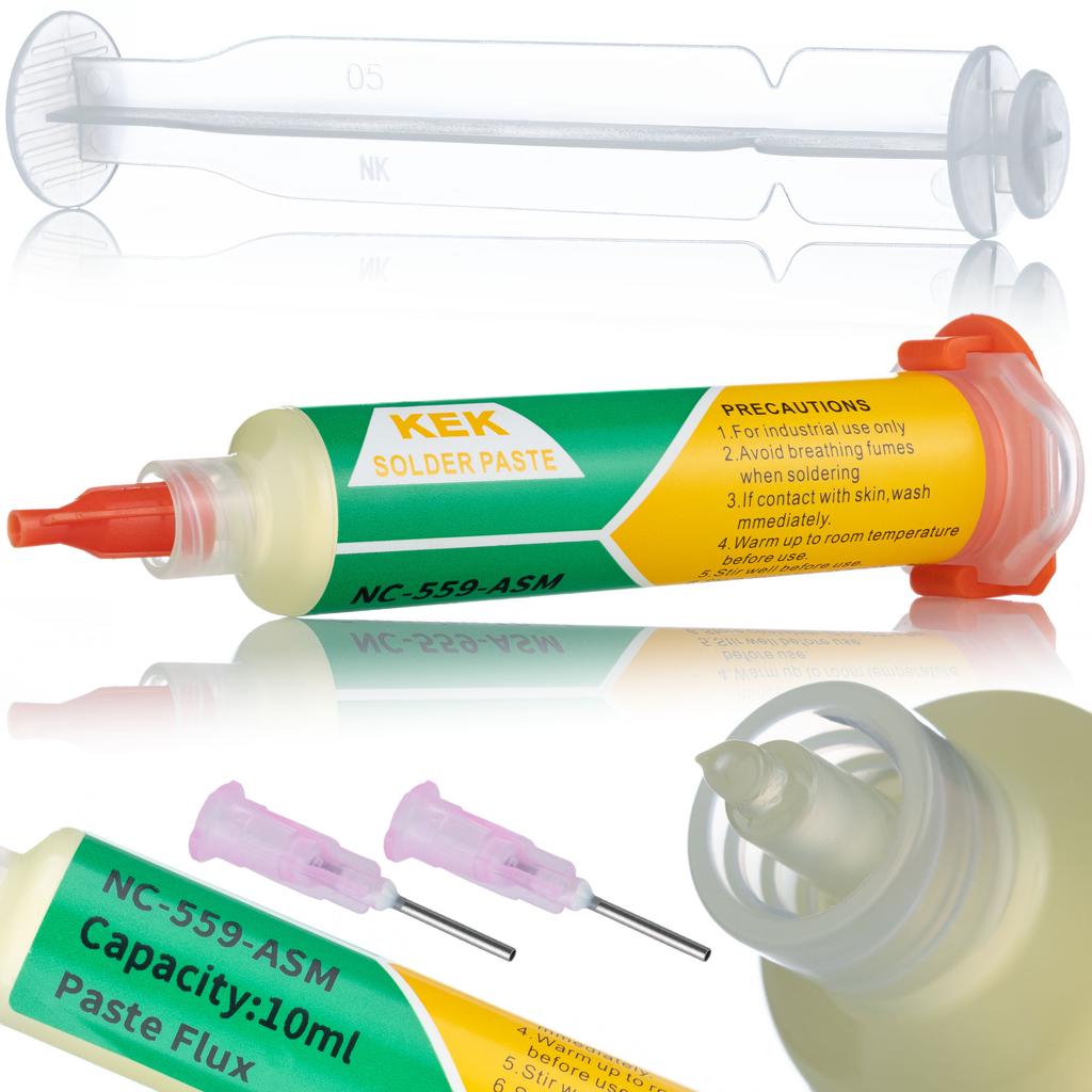 Rosfix Flux In Syringe Nc-559-Asm + Soldering Paste (Liquid Tin) Xgsp50 42G 183