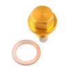 KUNFINE M16x1.5mm Porca Dourada Magnética para Bujão de Drenagem do Cárter do Motor