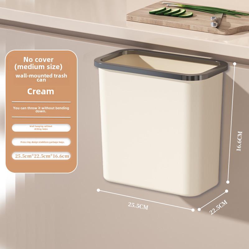 

Настенный мусорный бак Panda: Стильная большая мусорная корзина с откидной крышкой для ванной комнаты