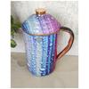 Pure Copper Jug with Water Drop Print, Serveware & Drinkware, Beneficial for Health, Volume-2000 ML