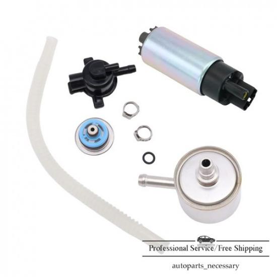 Fuel Pump W/Regulator, Housing&Fuel Filter Fit For 01-07 Harley Davidson Fat Boy