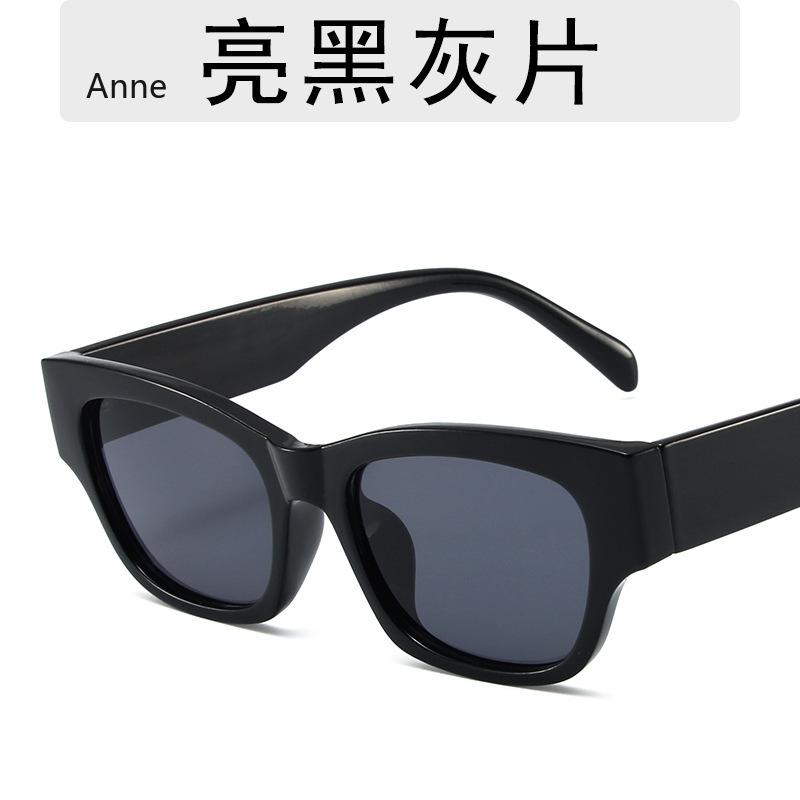 Vintage Gray Square Women Sunglasses   Black Frame Sun Glasses Men Rectangle Shades Eyewear Female Sunnies Oculos UV400