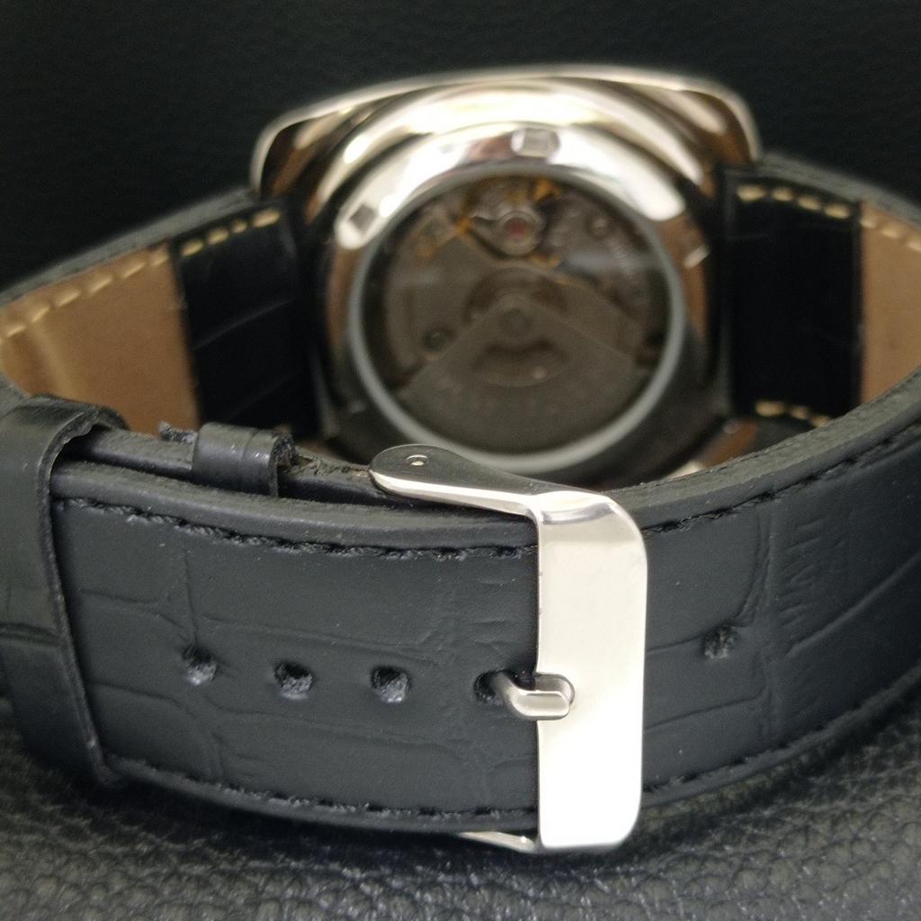 USED JAPAN VINTAGE ORIENT AUTOMATIC 46941 MENS BLUE COLOR DIAL WATCH A702233-5 R123-a702233