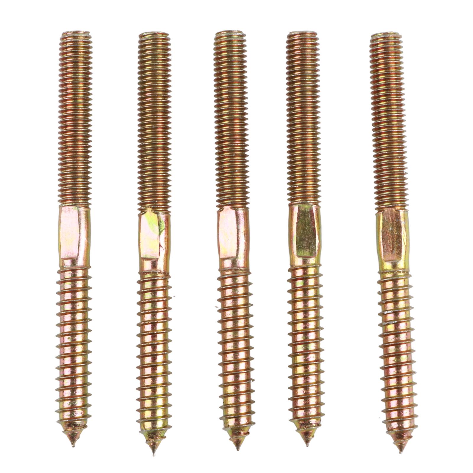 

Dowel Screw Woodworking Furniture Connector Double Ended Screw (10*120, 5pcs)