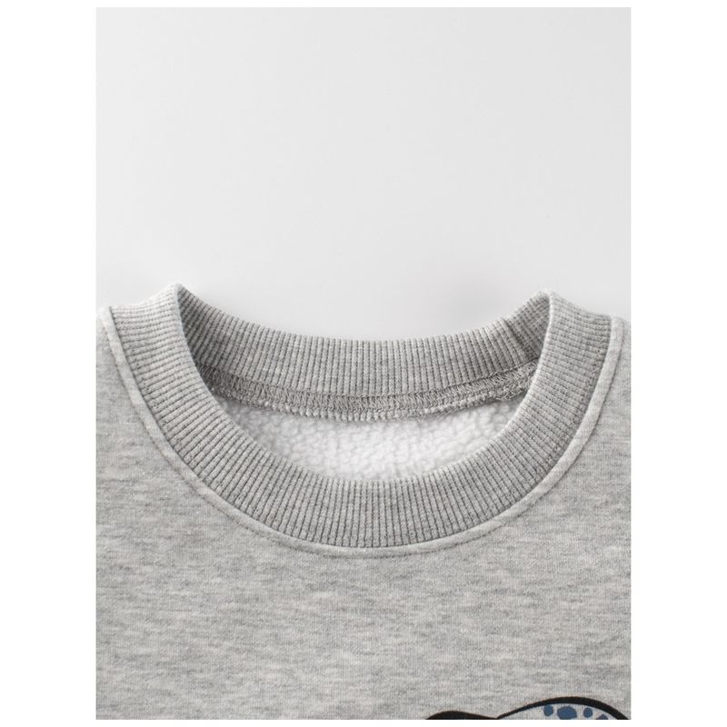 27Kids Children's Clothing Autumn and Winter Fleece Sweatshirt for Boys Dinosaur Clothes Baby Fleece Pullover Top