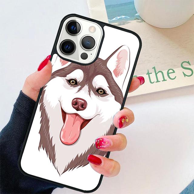 Siberian Husky Dog Coque Shell For iPhone 17 Air 15 16 14 13 12 Pro Max 11 Pro Max Plus Phone Case Cover