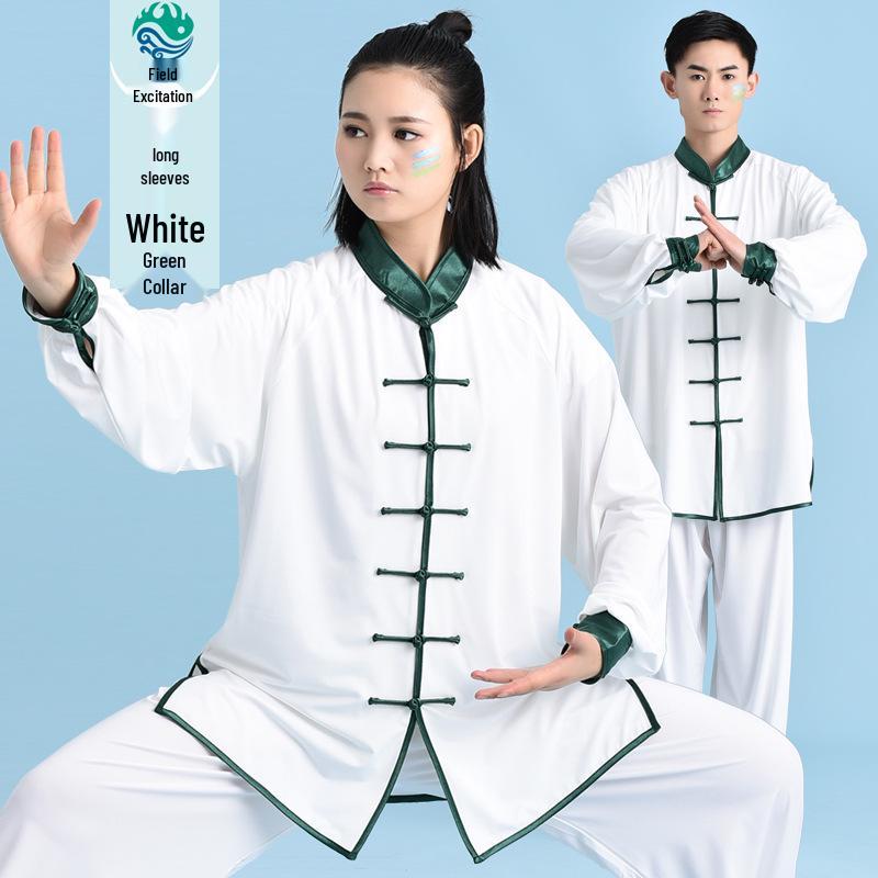 

Форми з молочного шовку для тай-чі для людей середнього та похилого віку - Чоловічий та жіночий комплект спортивного одягу для бойових мистецтв XS