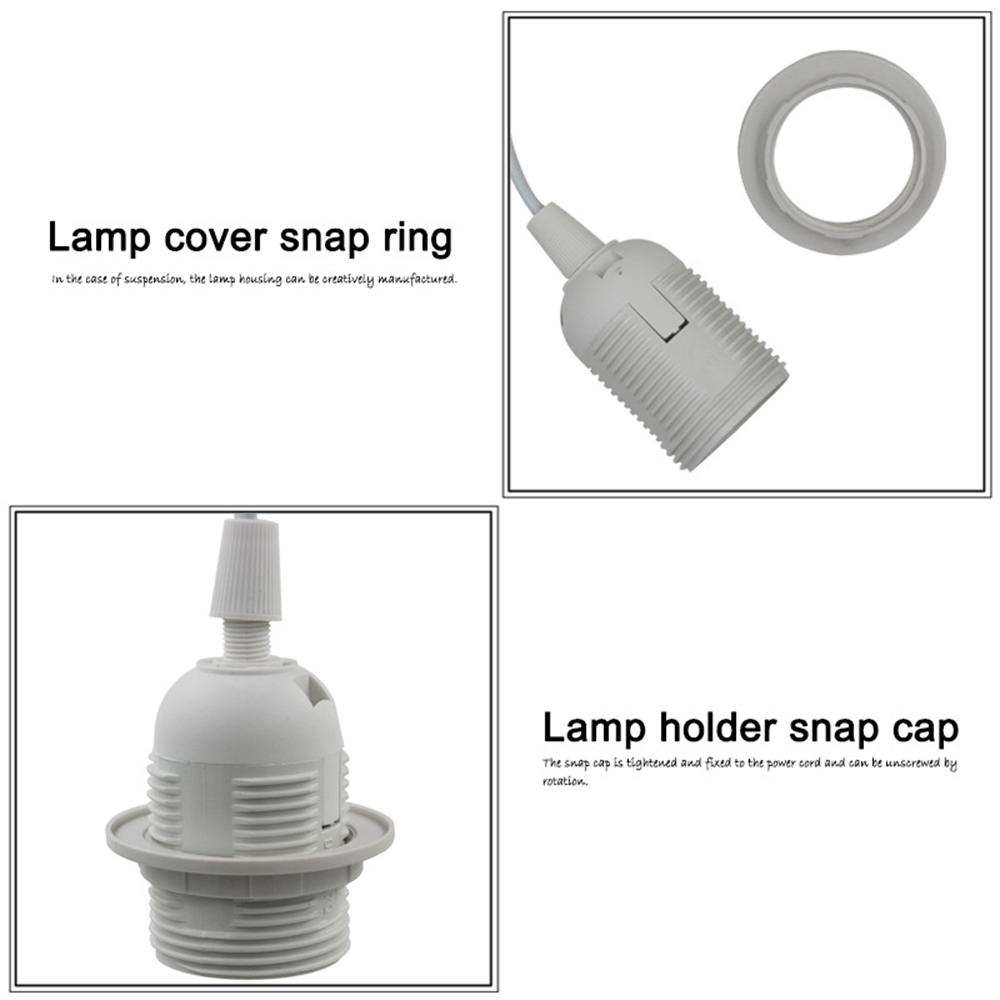 Lamp Base Holder Power Cord Cable 1.8m E27 EU Hanging Pendant LED Light Fixture Lamp Bulbs Socket Cord Adapters With Switch 220V