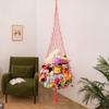 Stuffed Animal Storage Macrame Hammock, Large - Boho Room Decor Toy Storage Corner Hanging Plushie Stuffed Animal Net Organizer