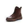 Martin boots women's spring and autumn single boots 2025 autumn and winter new women's boots velvet flat-soled boots large size soft-soled retro boots