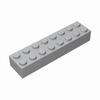 10 Stück 2x8 Steine 3007 MOC Technische Steine DIY Teile Bausteine Kompatibel Zusammensetzbare Partikel