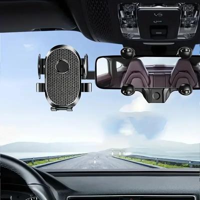 360° Otočný držák telefonu do auta Montáž na zpětné zrcátko Držák telefonu do auta Stojan na navigaci GPS Skládací podpěra mobilního telefonu do auta