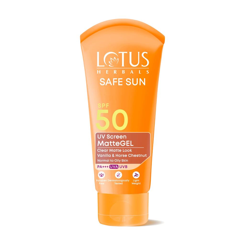 Lotus Herbals Safe Sun UV Screen MatteGel SPF50_100G