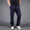 New Casual Trousers Multi-pocket Work Trousers Men's Loose Large Size Casual Trousers Spring and Autumn Thick Section Cotton Trousers