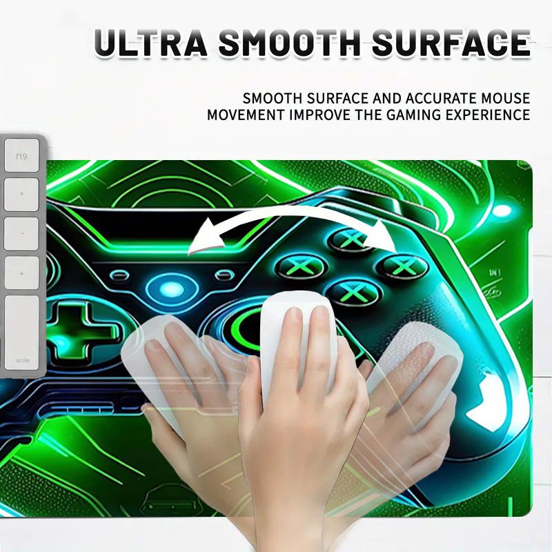 1PC Gamepad Controller Large Durable Mouse Pad Suitable for Office Desks, Gaming Desktops.Non-Slip Back P18