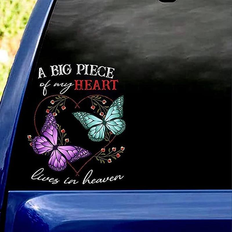Creative Colorful Butterfly Pattern Car Sticker Car Scratch Masking Sticker Motorcycle Sticker PVC Waterproof Sticker