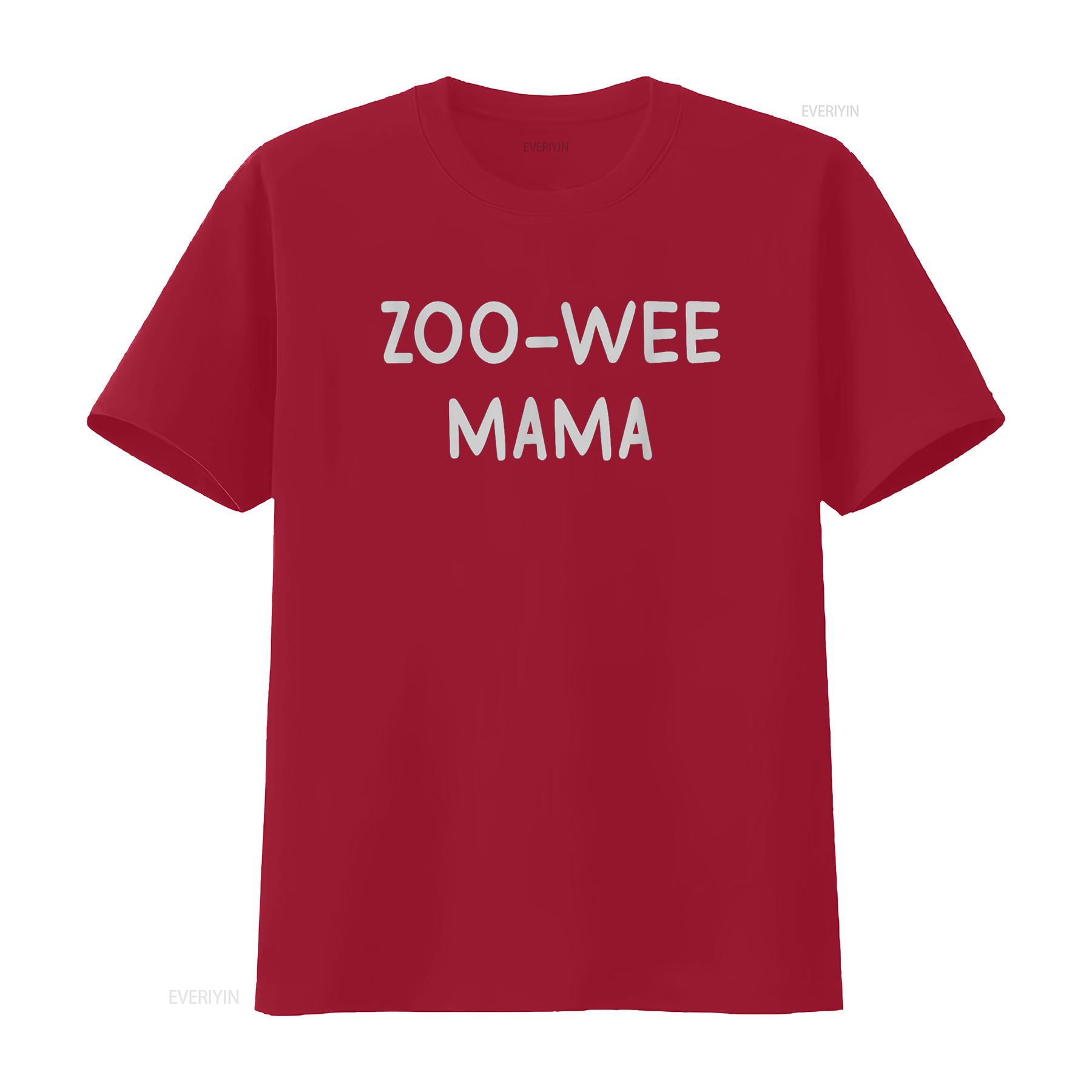 

Zoo Wee Mama Футболка винтажная Стиранная Удобная дизайнерская одежда Немного мужская Универсальная Унисекс Дышащая Мягкая мода S