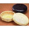 Yamashita Craft White Bamboo Hemp Leaf Round Shape with Lid, Large, 71041020
