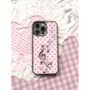 Custodia per Telefono INS Coreana Rosa Marrone a Pois Per iPhone 17 Air 16 15 14 12 13 11Pro Max Mini Plus Copertura Protettiva Anti-Caduta