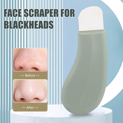 Face Scraper Blackhead Remover Tool Metal Arc Spatula for Deep Cleansing And Dead Skin Removal for Sensitive Skin Reusable Skin Care Tool