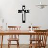 Jesus Cross Metal Wall Art Christian Decor Living Room Housewarming Christmas Gift