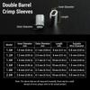 200/250/300/500PCS Single Barrel Fishing Crimp Sleeves  Fishing Accessories
