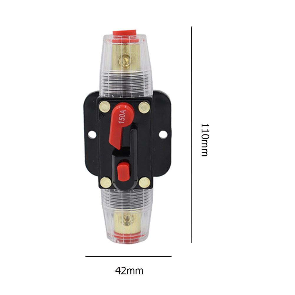 150/100/50/30/20/40/60/80A 12V Car Truck Audio Modification Stereo Amplifier Circuit Breaker Automatic Reset Fuse Holder Switch