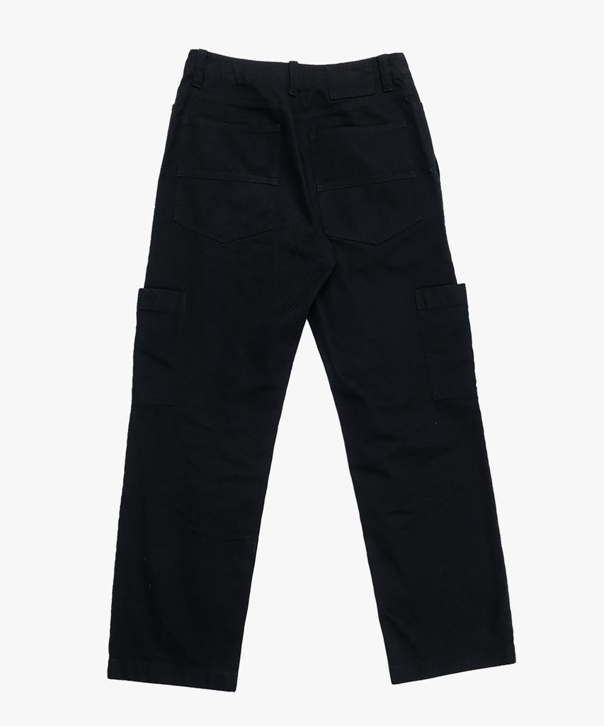 Pabeo Gewaschene Cargohose (Schwarz)