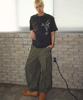 TRAVEL Imperial Pigment Henley Neck Short Sleeve T-Shirt Black Charcoal