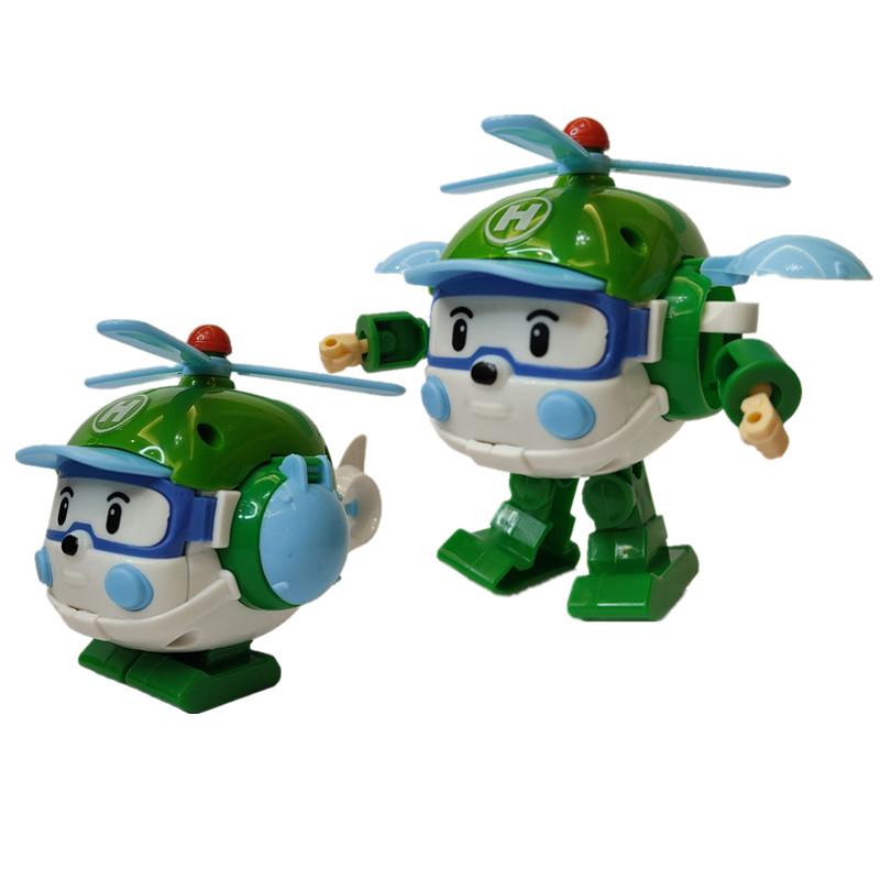 Korea Polis Robocar Robot Deformation Transformation Amber Roy Haley Anime Action Figure Cartoon Kids Toy For Children