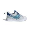 adidas Originals SUPERSTAR 360 Mesh Abrasion Resistant Low Top Toddler Shoes White/Blue Infant And Toddler FX4930