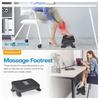 Under Desk Footstool w/Massage Rollers, Ergonomic Home Office Work Game Foot Rest, Helps Muscle Relax, Leg Care, Pain Relief