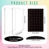 Clear Acrylic Cutting Plates with Card-sized Grids, Functional Accessories for Machines (8.9