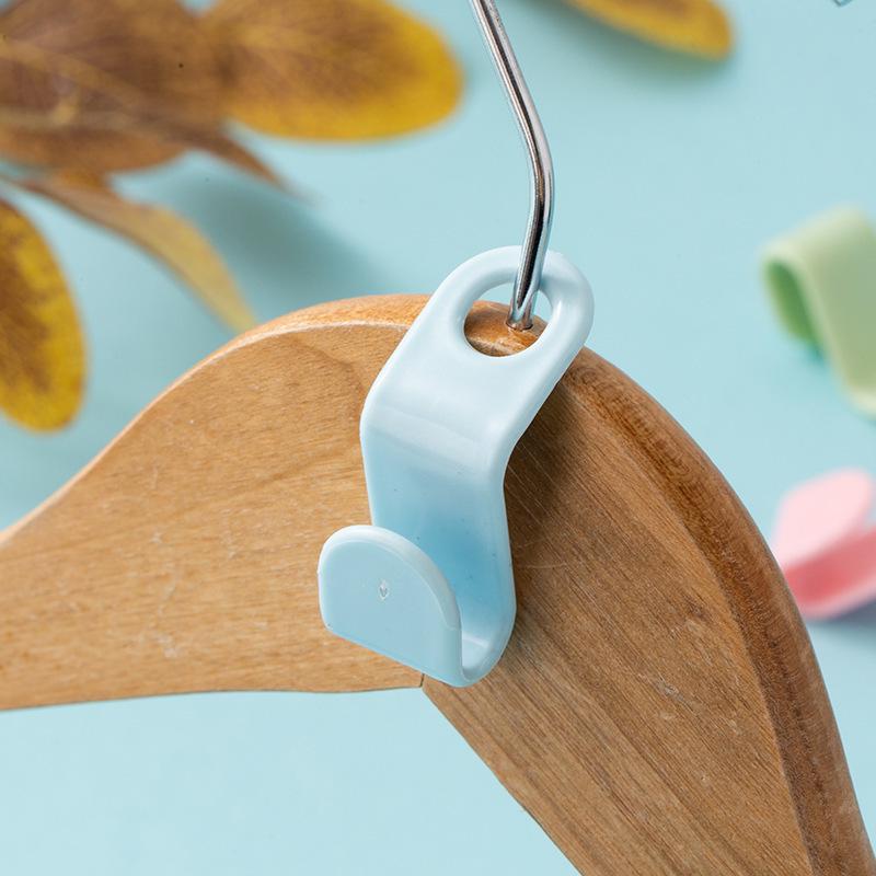 Heavy-Duty Stackable Wardrobe Connection Hooks - Space-Saving Plastic Hanger Hooks