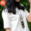 Hei Halskjede Perler Lang Vintage Boho Tau Skivekjede Steinanheng Bohemian Ethnic Women Watchworld