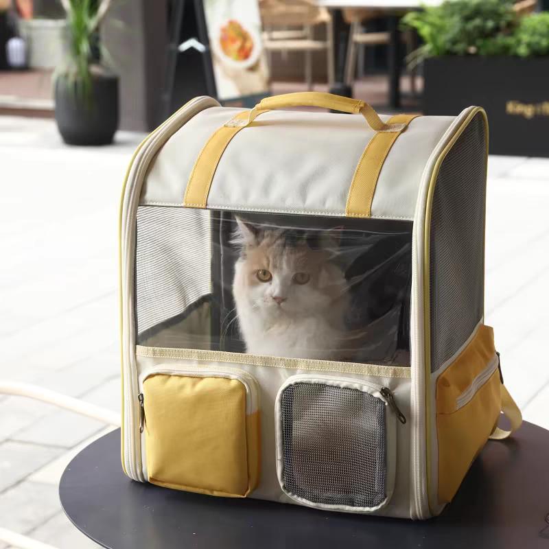 

HOOPET Кошачья сумка для домашних животных, дышащая сумка на плечо для взрослых кошек, котят, портативный рюкзак для домашних животных, сумка для кошек, принадлежности для прогулок с кошками