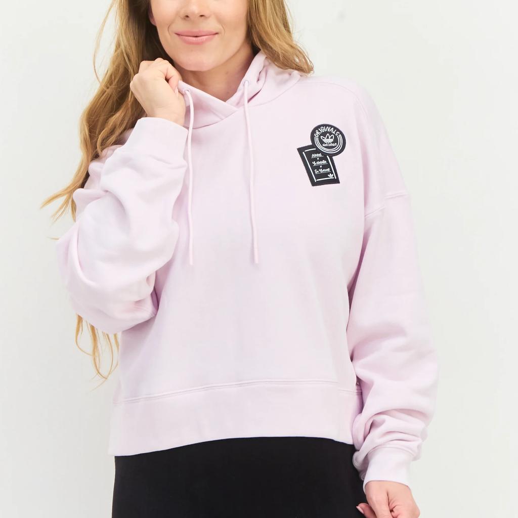 Adidas Originals Trefoil X Chang Cang Xiong X Su Yiming Co-Branded Series Comic Print Hoodie Women Hoodie Pink IK4312