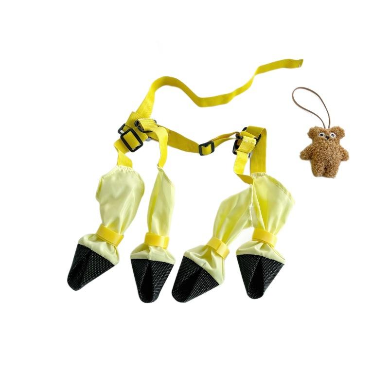 Pet Dog Outing Four Legged Pants Anti Dirty Pet Shoes Four Seasons Thin Breathable Jumpsuit Puppy Clothes