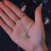 2026 Luxurious Silver Fuku-bukuro Pendant Necklace: Trendy Clavicle Chain for Women