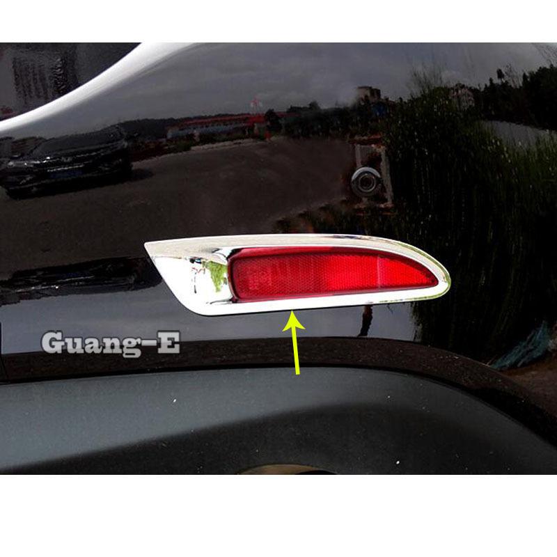 For Mazda6 Mazda 6 Atenza 2014 2015 2016 2017 2018  Car Detector ABS Trim Back Tail Rear Fog Light Lamp Frame Stick 2PCs